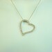 Signed Swarovski Heart Necklace. Swan Mark and Swan Figure on Extender