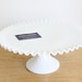 Vintage Fenton Hobnail Milk Glass Cake Plate