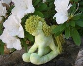 Spring Green and White flower Rocking Horse Toy