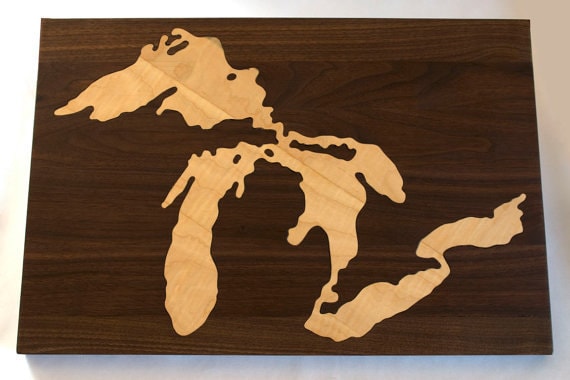 Medium Great lakes Cutting Board
