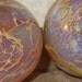 Destash...Handmade lampwork glass beads 3 Orphan beads Silver glass. SRA Made in Australia