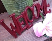Cast Iron Wall Decor, WeLCoMe Sign, HarDWAre IS inCLUded