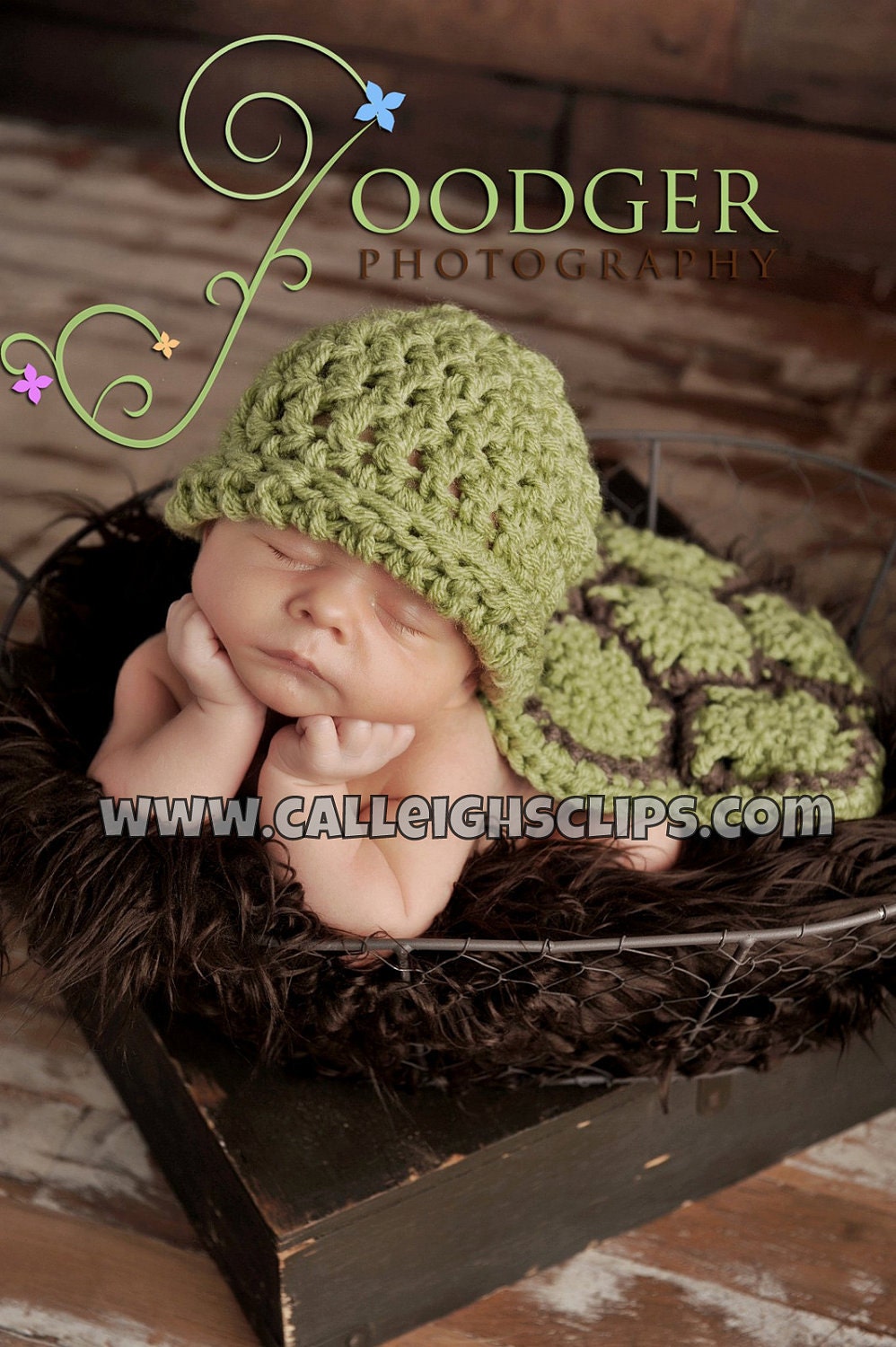 The Original Crochet Hatchling Turtle Cuddle Critter Cape Set  NB Photo Prop