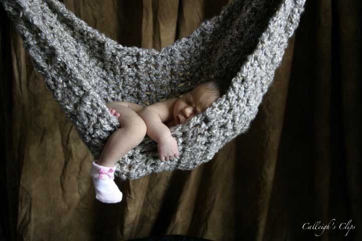 Hammock- Newborn Photo Prop - Shale