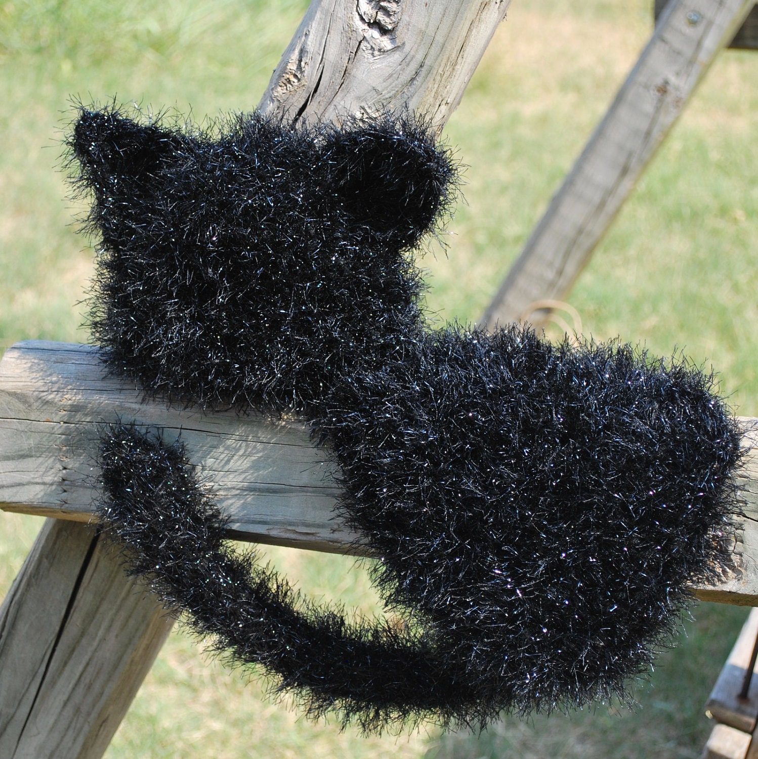 Black Kitty Cat - Cuddle Critter Cape Set - Newborn Photography Prop