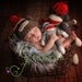 Instant Download Crochet Pattern - No 15 Sock Monkey- Cuddle Critter Cape Set  - Newborn Photography Prop