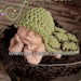 The Original Crochet Hatchling Turtle Cuddle Critter Cape Set  NB Photo Prop