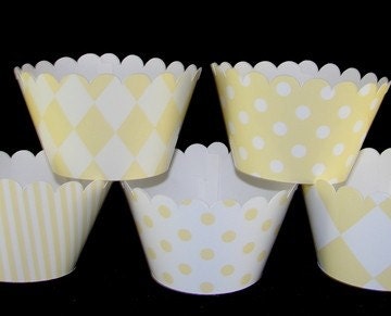 Yellow Cupcake Wrappers