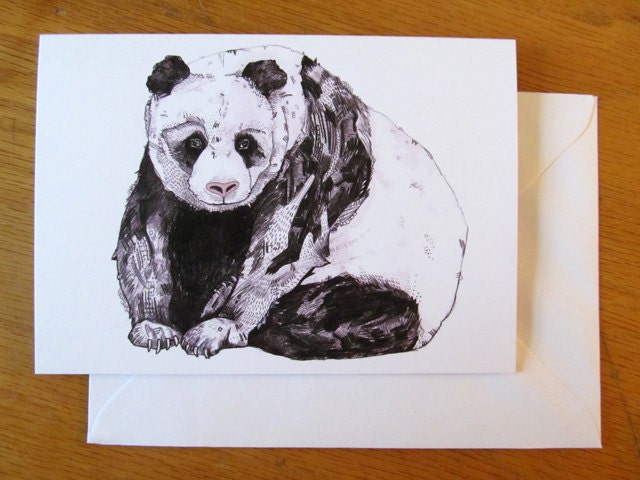Panda // Greeting Card