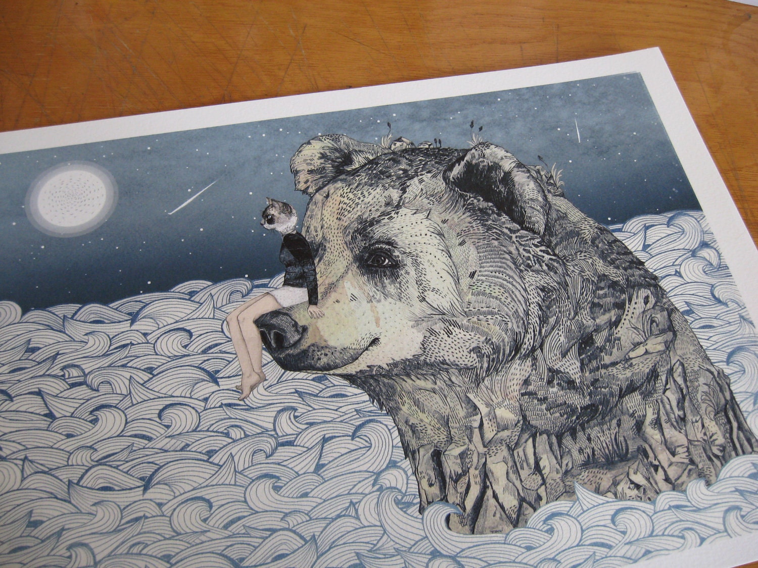 Bear Rock // A4 Print
