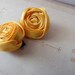 Mustard Rosette Shoeclips