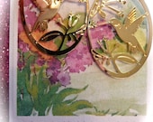 hummingbird animal totem hand made earrings