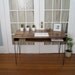 Jeremiah Collection Mid Century Desk With Hand-Welded Hairpin Legs