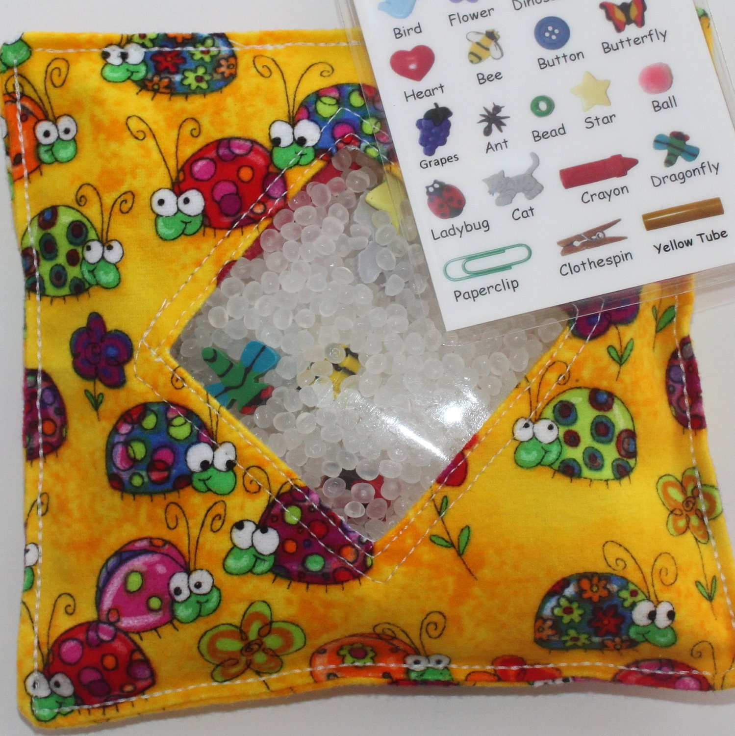 I Spy Bag - BUGABOOS Treasure Hunt with Picture Card - All sales helps support our sports activities and summer camps.