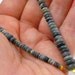 Smooth polish Australian opal rondelles..... 3-8mm Lightning Ridge Opal 71/2 inch strand