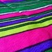 Neon Stripes Vintage Fabric- Neon Green Neon Purple- 2 Yards