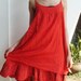 Easy Going Summer Rose Red Cotton Dress,Red dress