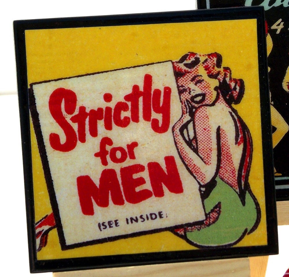 Coaster Set  - Slightly Naughty Retro Coaster Set