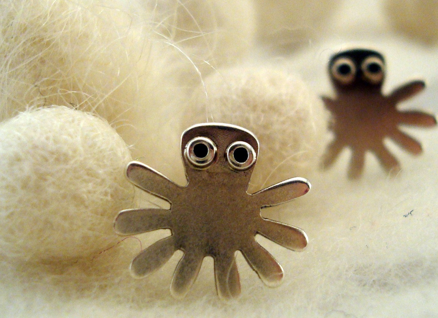 OCTOPUS Sterling Silver Stud Earrings Mini Zoo series