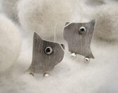 PUPPY Stud Earrings Sterling Silver Mini Zoo.