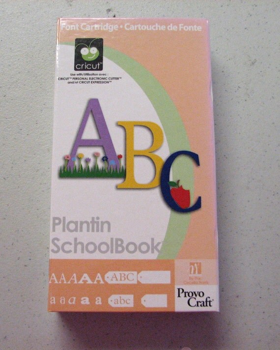 Free Shipping Plantin Schoolbook Cricut by AnniesPaperGarden