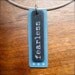 fearless pendant necklace - shrinky dink word jewelry - inspirational pendant - mantra