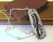 Silver CANANDAIGUA LAKE Necklace