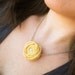 Sunshine fabric flower bib necklace