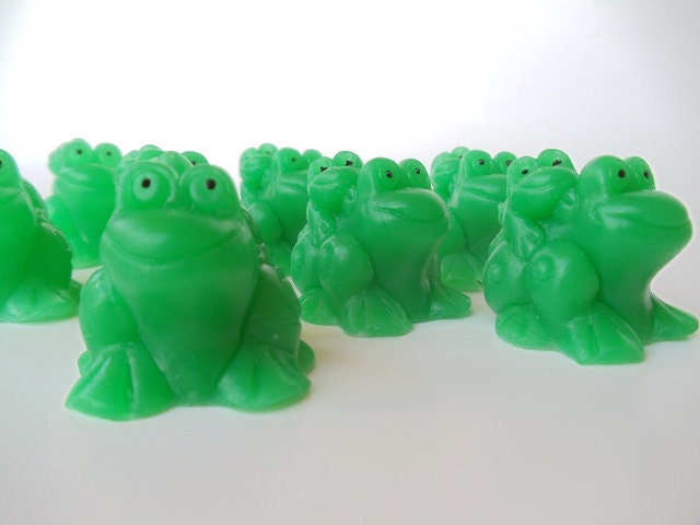 25 Frog Soap - birthday party favor, kids party favor