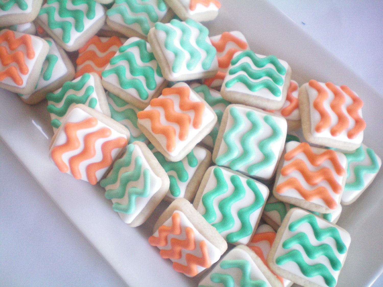 Mini Chevron cookies