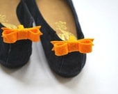 Felt Bow Shoe Clips  - 3 Color Choices