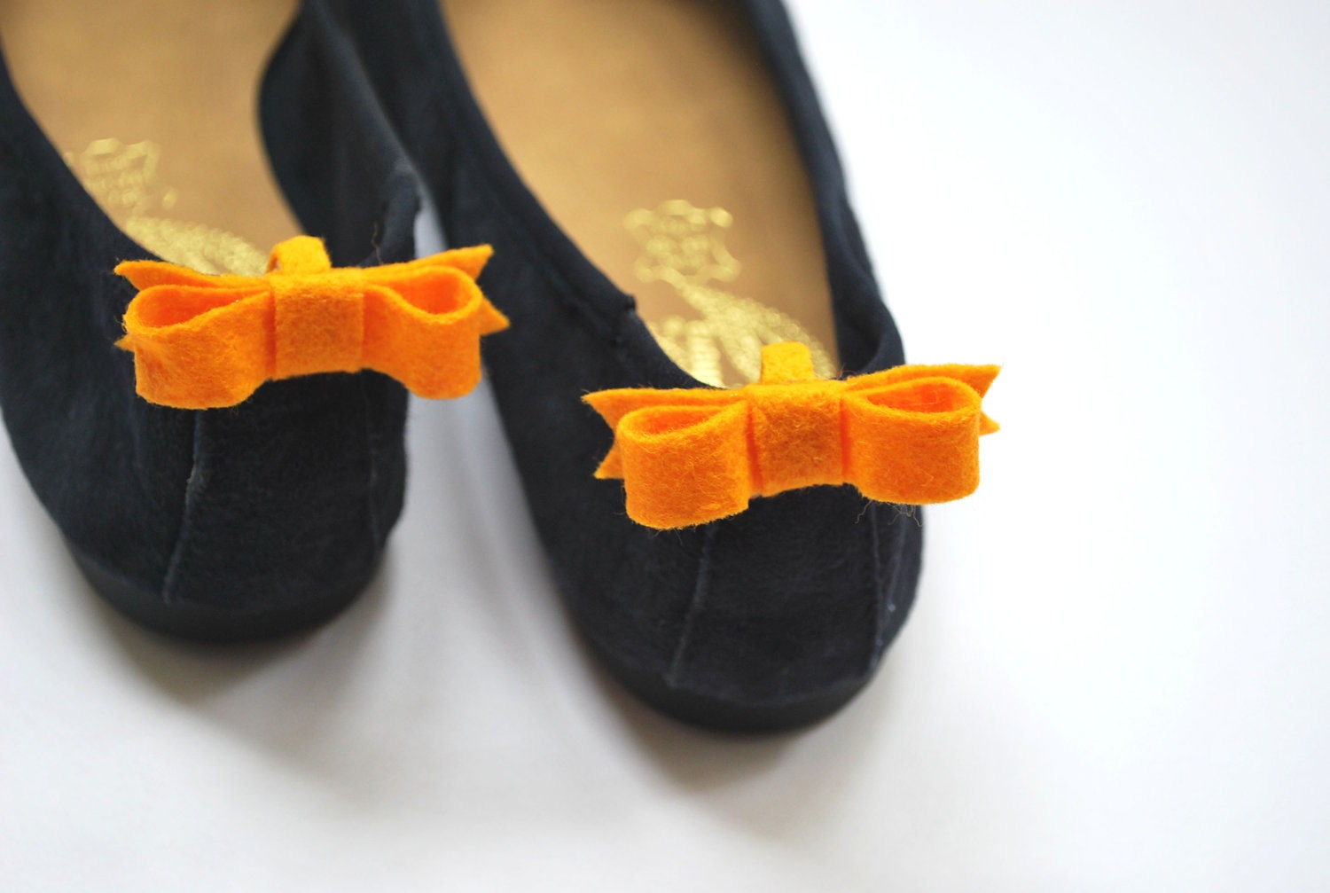 Felt Bow Shoe Clips - 3 Color Choices