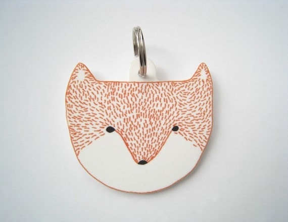 Fox Head Keyring / Keychain