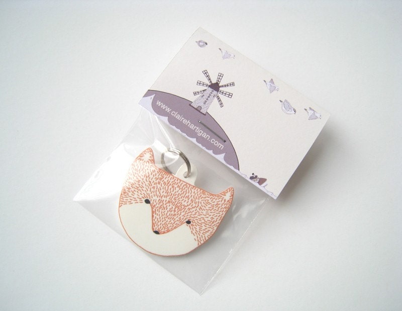 Fox Head Keyring / Keychain