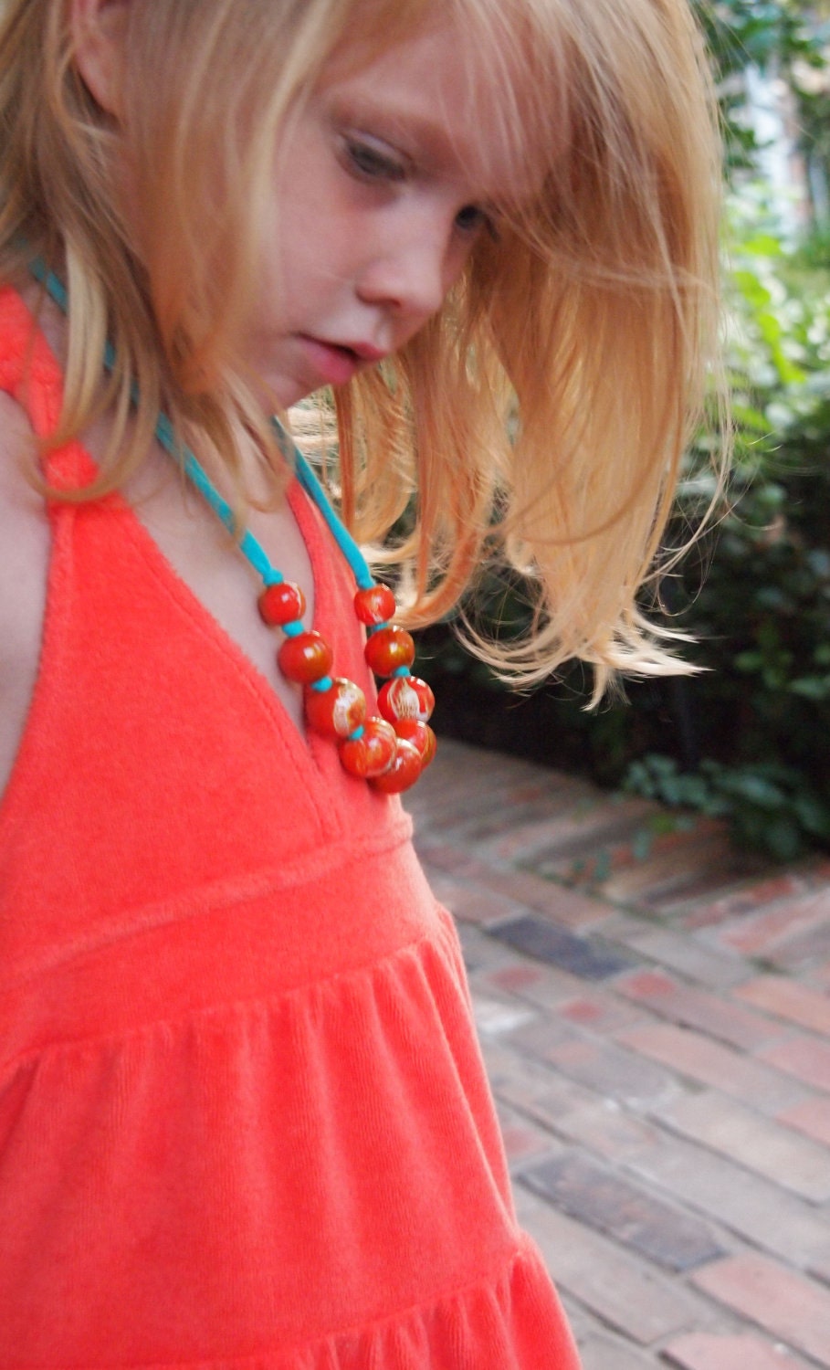 little livly (aqua and orange)