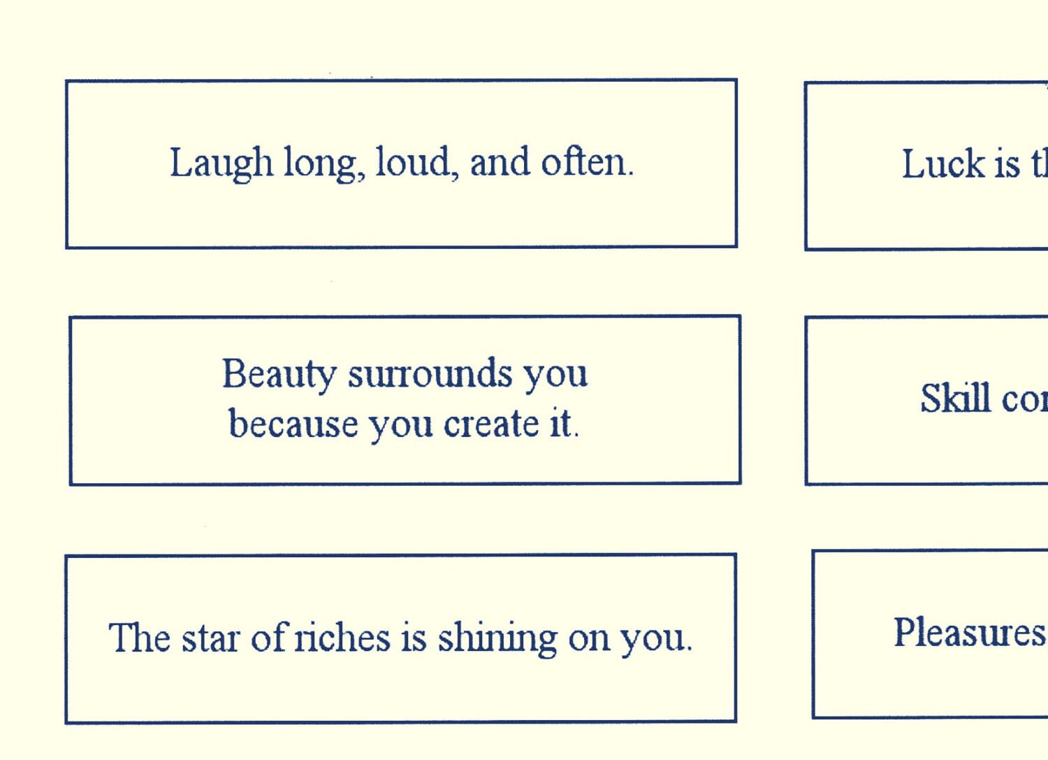 Printable Fortune Cookie Quotes QuotesGram