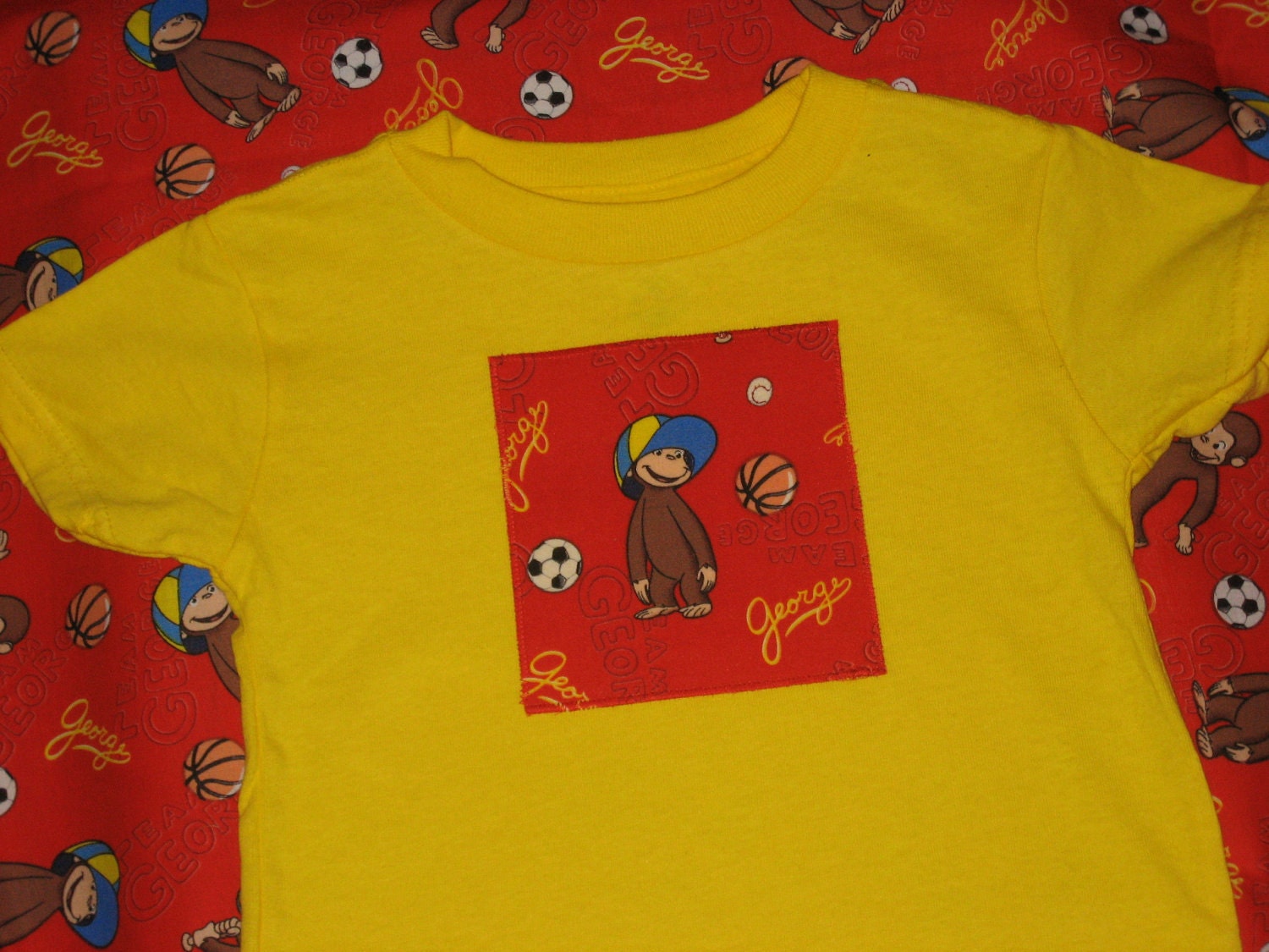 Curious George sports of all sorts applique Shirt