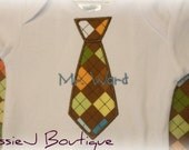 Little Mister Boutique Tie Onesie