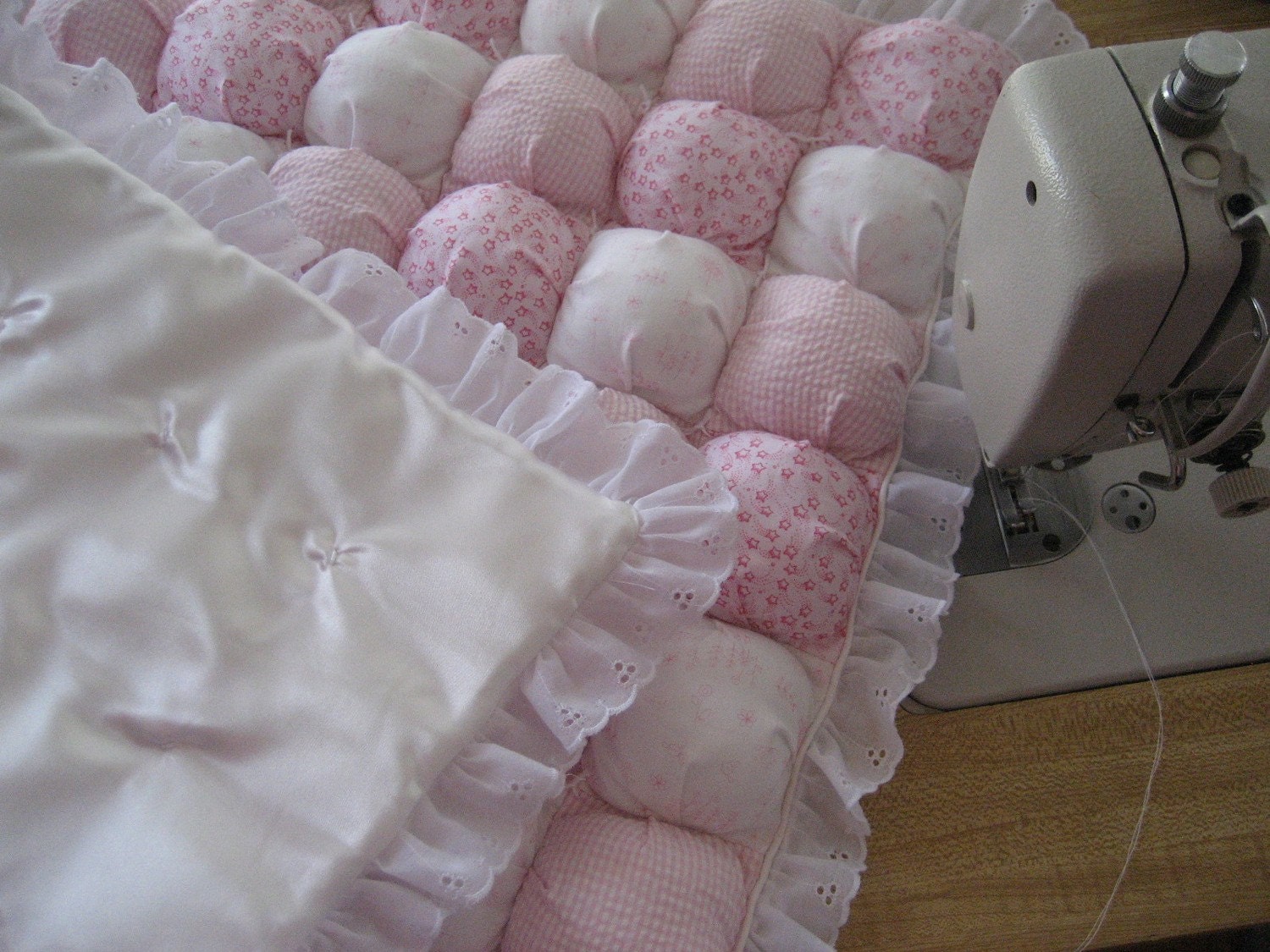 Baby Biscuit Quilt Pink