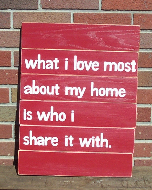 What I love Most SLAT SIGN CUSTOM Red Distressed Handmade Hand-painted Wooden 16x21 Whagn