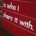 What I love Most SLAT SIGN CUSTOM Red Distressed Handmade Hand-painted Wooden 16x21 Whagn