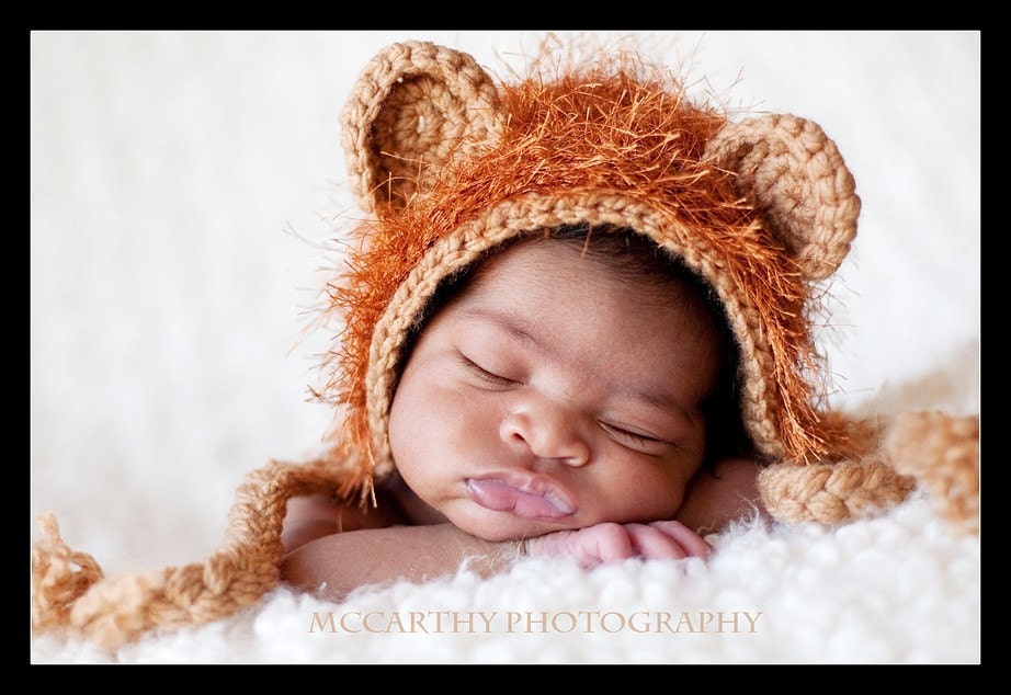 Ary the Lion Chic Baby Beanie - Newborn to 3 mos.