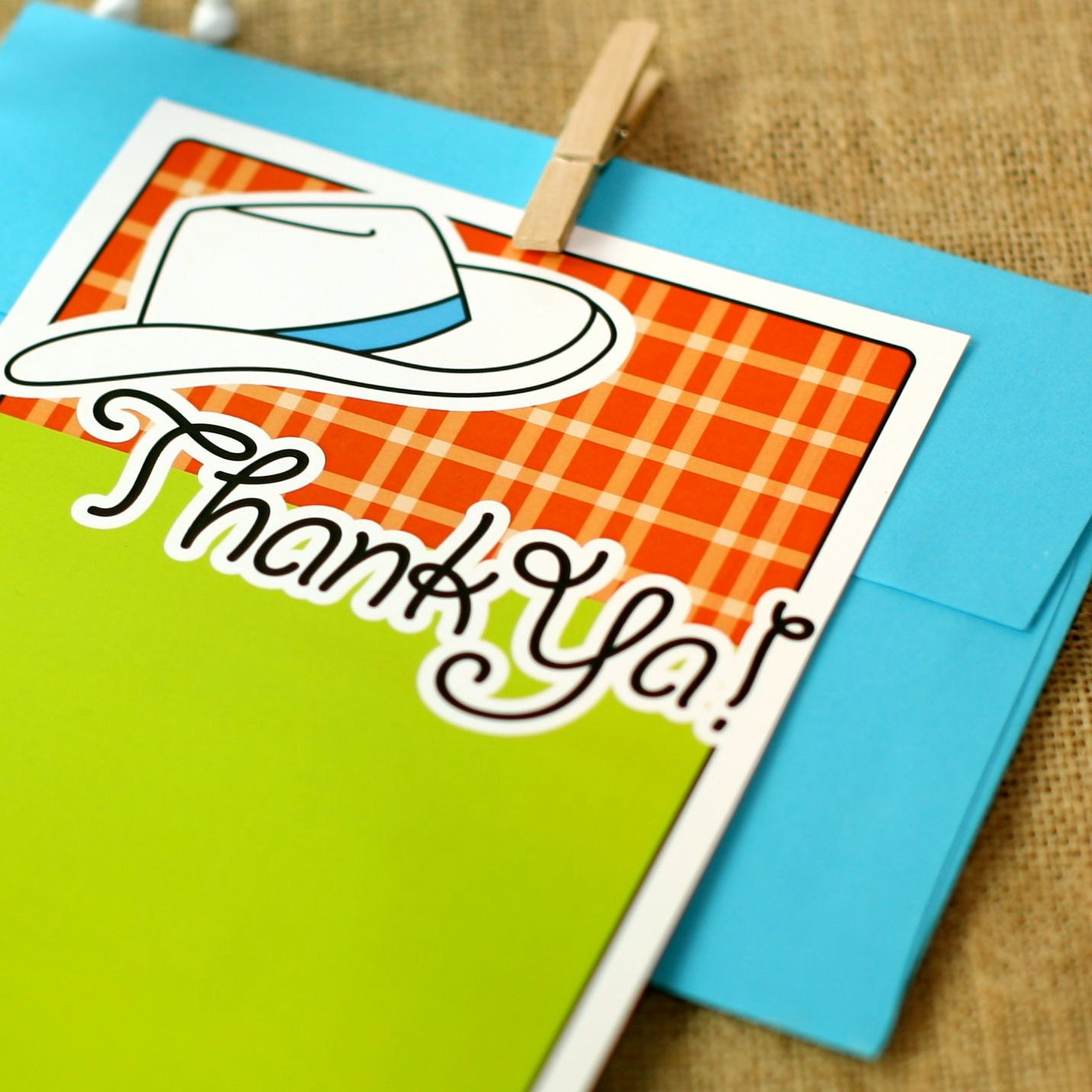 Thank You Card from the Cowboy Cool Collection by Spaceships and Laser Beams Il_170x135