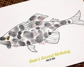 Guest Book Fish from the Vintage Fishing DIY Printable Collection by Spaceships and Laser Beams