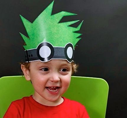 Mad Science Party Hat from the Mad Science Birthday Themed DIY Printable Collection by Spaceships and Laser Beams