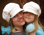 Newsboy Hat Sewing Pattern Combo - Reversible Unisex Infant, Child and Adult Sizes - PDF