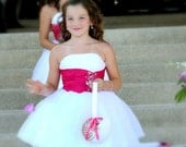 Beach Wedding Nautilus Shell Flower Girl Basket