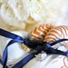 Beach Wedding Ring Bearer - Nautilus Shell Eco Ring Bearer Pillow