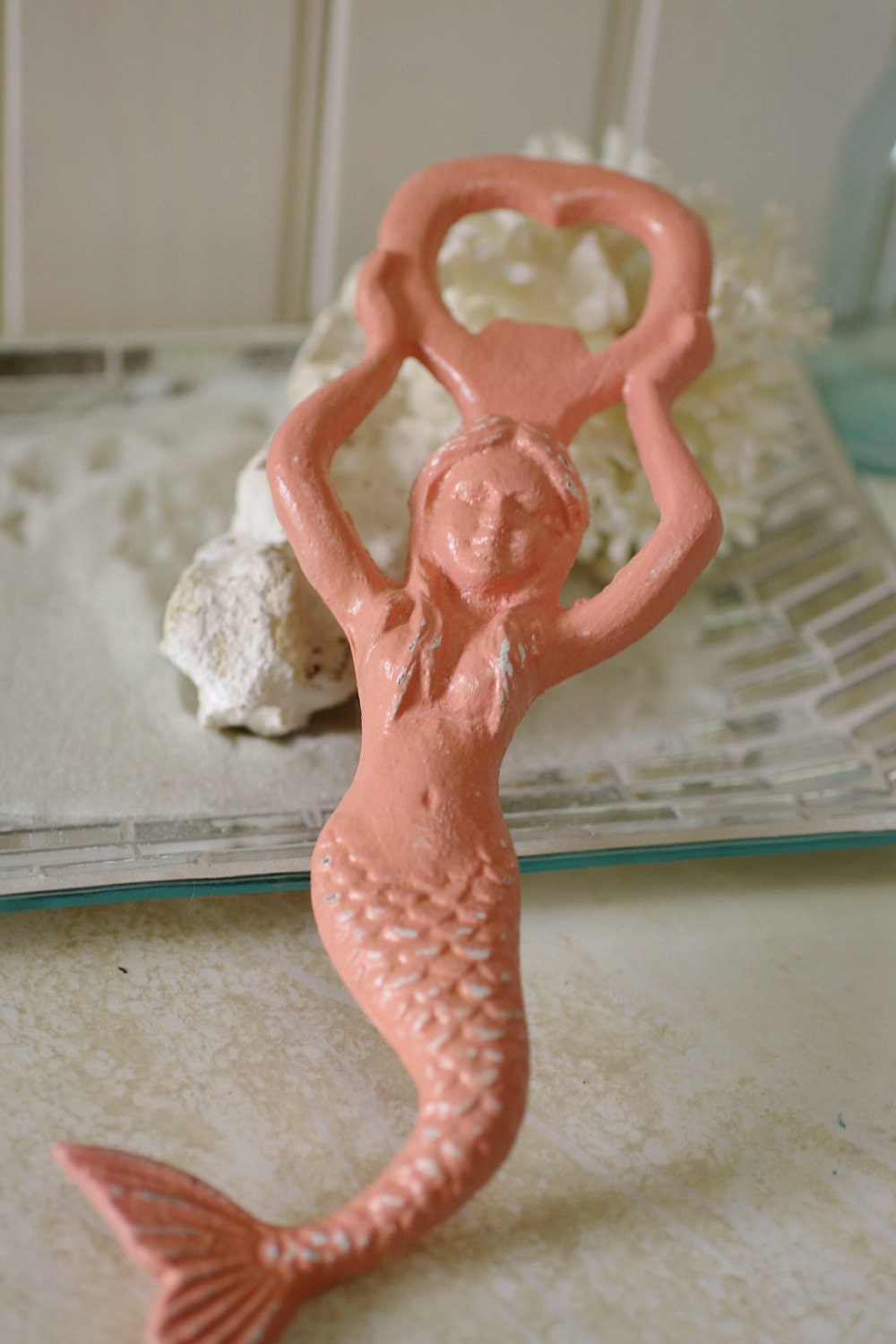 Beach Decor Mermaid Bottle Opener - Cast Iron - PICK YOUR COLOR