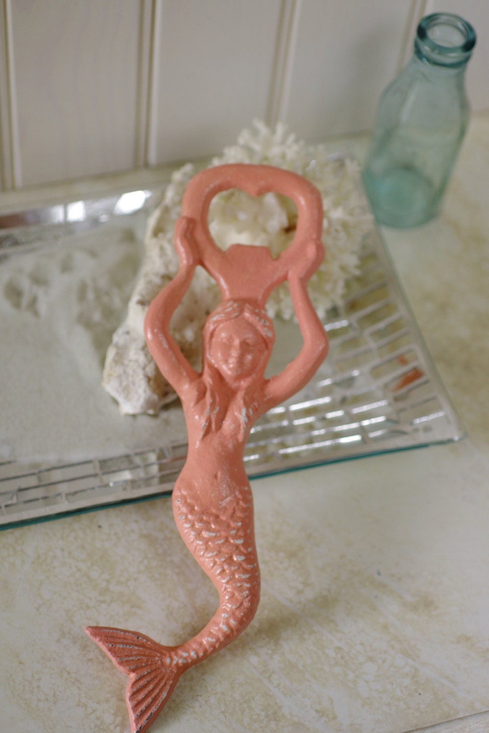 Beach Decor Mermaid Bottle Opener - Cast Iron - PICK YOUR COLOR